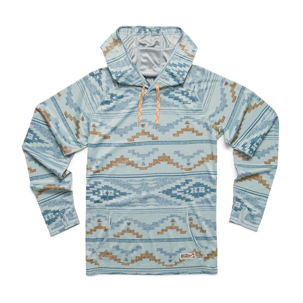 Howler Brothers Loggerhead Hoodie Men's in Terranova Lapis